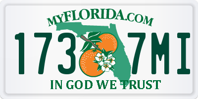 FL license plate 1737MI