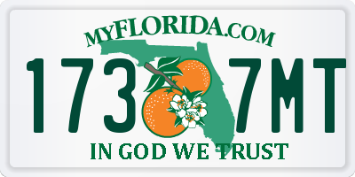 FL license plate 1737MT