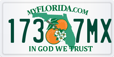 FL license plate 1737MX