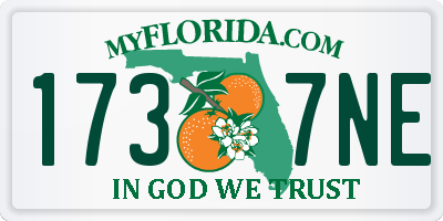FL license plate 1737NE