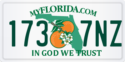 FL license plate 1737NZ