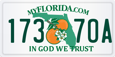 FL license plate 1737OA