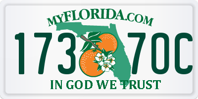 FL license plate 1737OC
