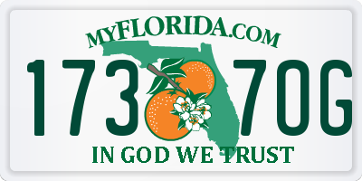 FL license plate 1737OG