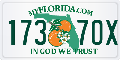 FL license plate 1737OX