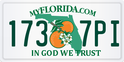 FL license plate 1737PI