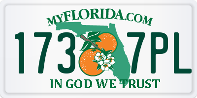 FL license plate 1737PL