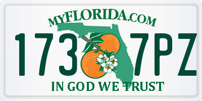FL license plate 1737PZ