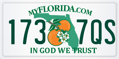 FL license plate 1737QS