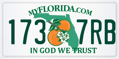 FL license plate 1737RB