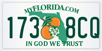 FL license plate 1738CQ