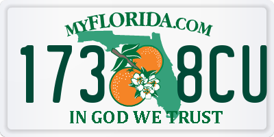 FL license plate 1738CU