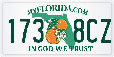 FL license plate 1738CZ