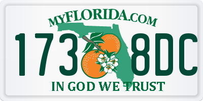 FL license plate 1738DC