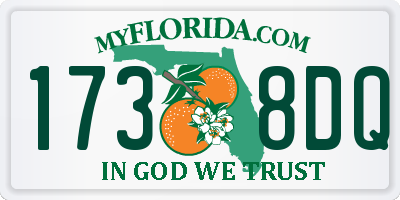 FL license plate 1738DQ