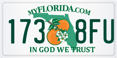 FL license plate 1738FU