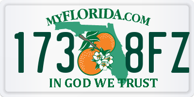 FL license plate 1738FZ