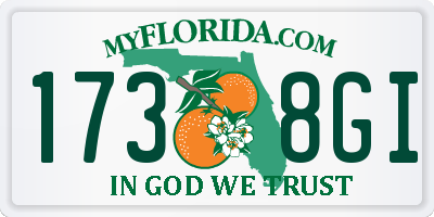 FL license plate 1738GI