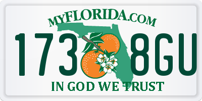FL license plate 1738GU