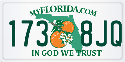 FL license plate 1738JQ