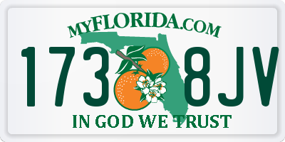 FL license plate 1738JV
