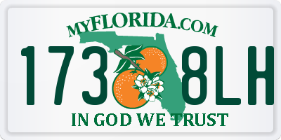 FL license plate 1738LH