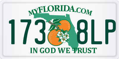 FL license plate 1738LP