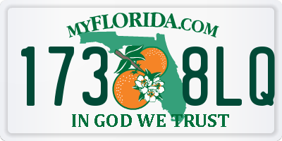 FL license plate 1738LQ