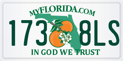 FL license plate 1738LS