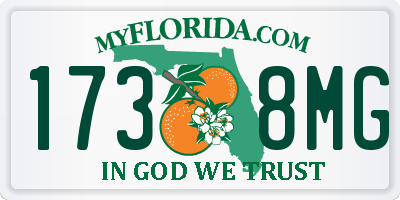 FL license plate 1738MG