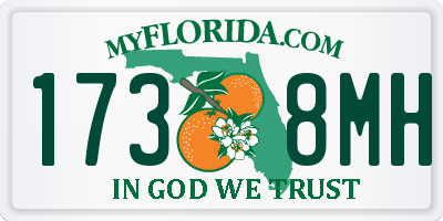 FL license plate 1738MH