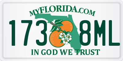 FL license plate 1738ML