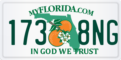 FL license plate 1738NG