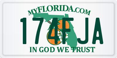 FL license plate 174FJA