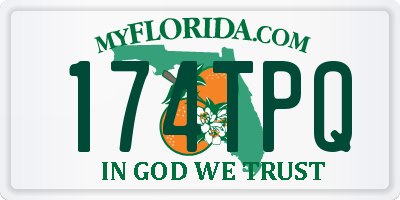 FL license plate 174TPQ