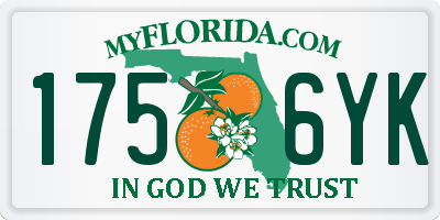 FL license plate 1756YK