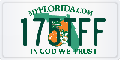 FL license plate 175TFF