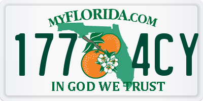FL license plate 1774CY