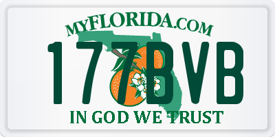 FL license plate 177BVB