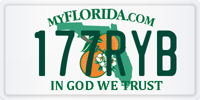 FL license plate 177RYB