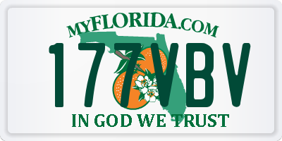 FL license plate 177VBV