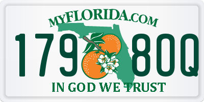 FL license plate 1798OQ