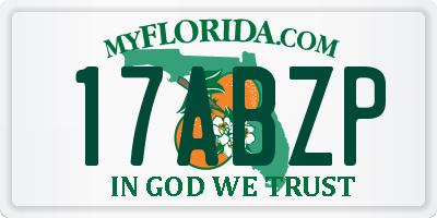 FL license plate 17ABZP