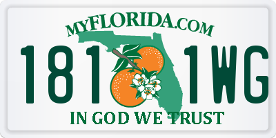 FL license plate 1811WG