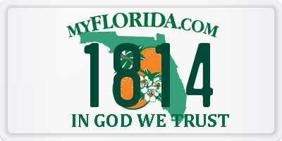 FL license plate 1814