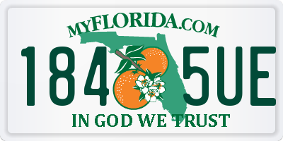 FL license plate 1845UE