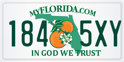 FL license plate 1845XY