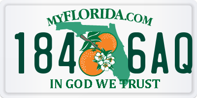 FL license plate 1846AQ
