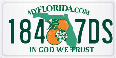 FL license plate 1847DS