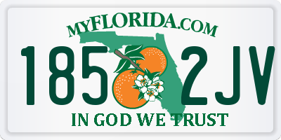 FL license plate 1852JV